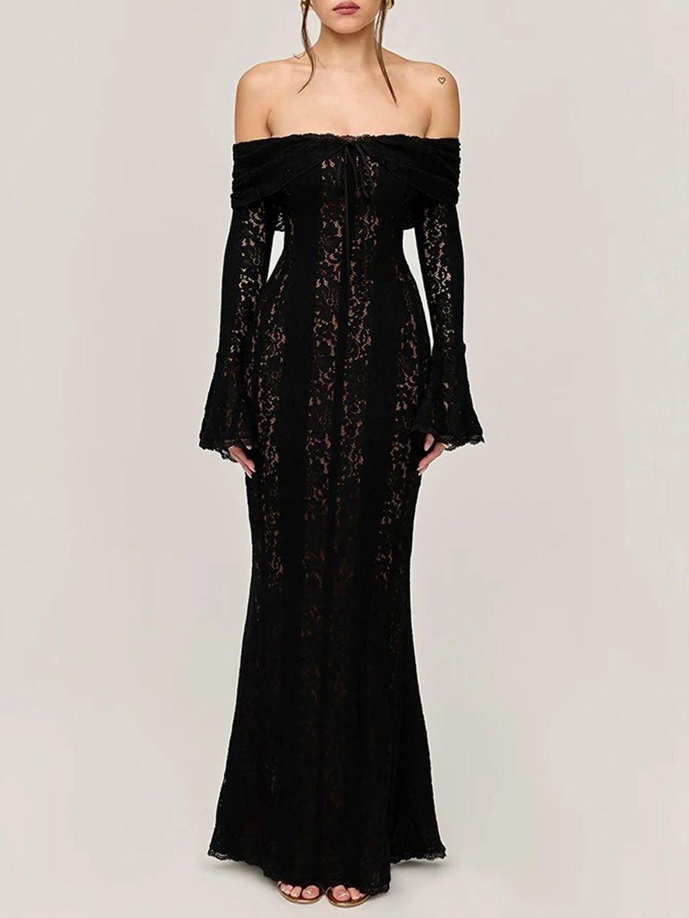 Eva Off Shoulder Maxi Dress - Fashion Pov