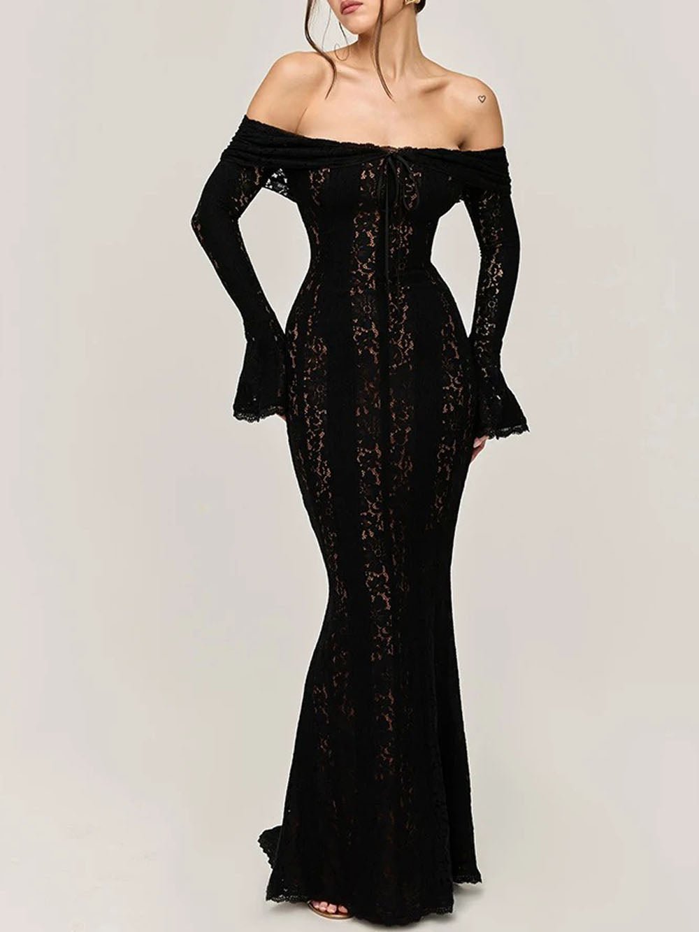 Eva Off Shoulder Maxi Dress - Fashion Pov