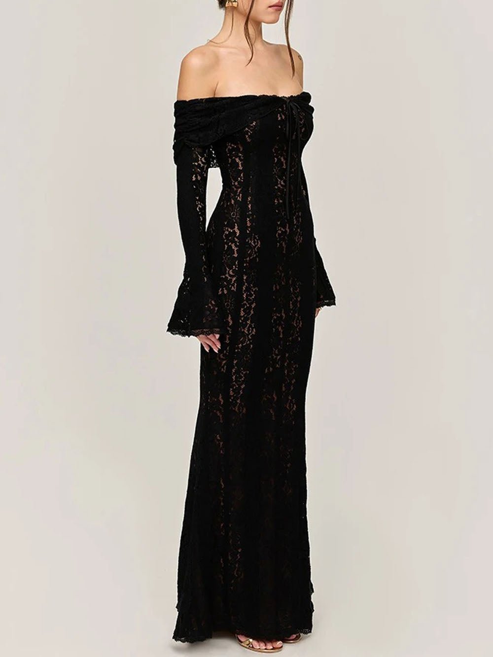 Eva Off Shoulder Maxi Dress - Fashion Pov