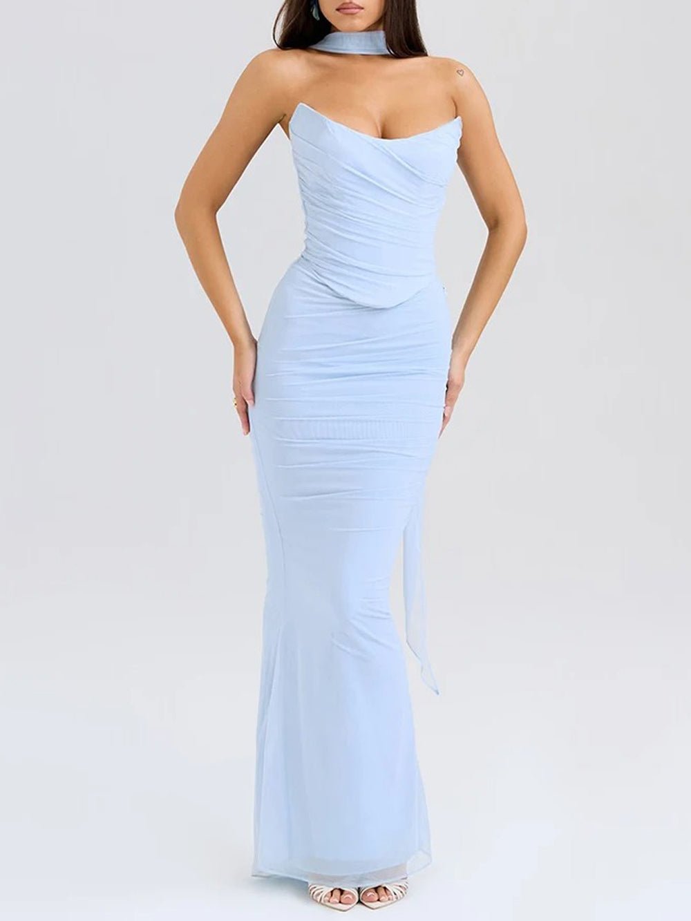 Flora Strapless Top & Skirt Set - Fashion Pov