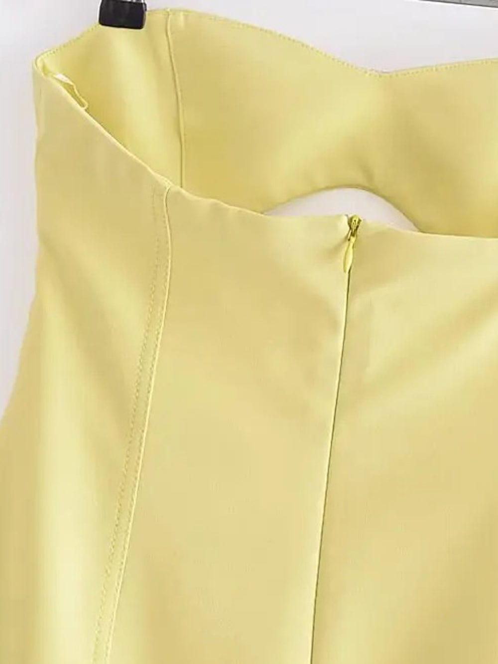 Freya Strapless Hollow Out Mini Dress - Fashion Pov