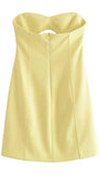 Freya Strapless Hollow Out Mini Dress - Fashion Pov