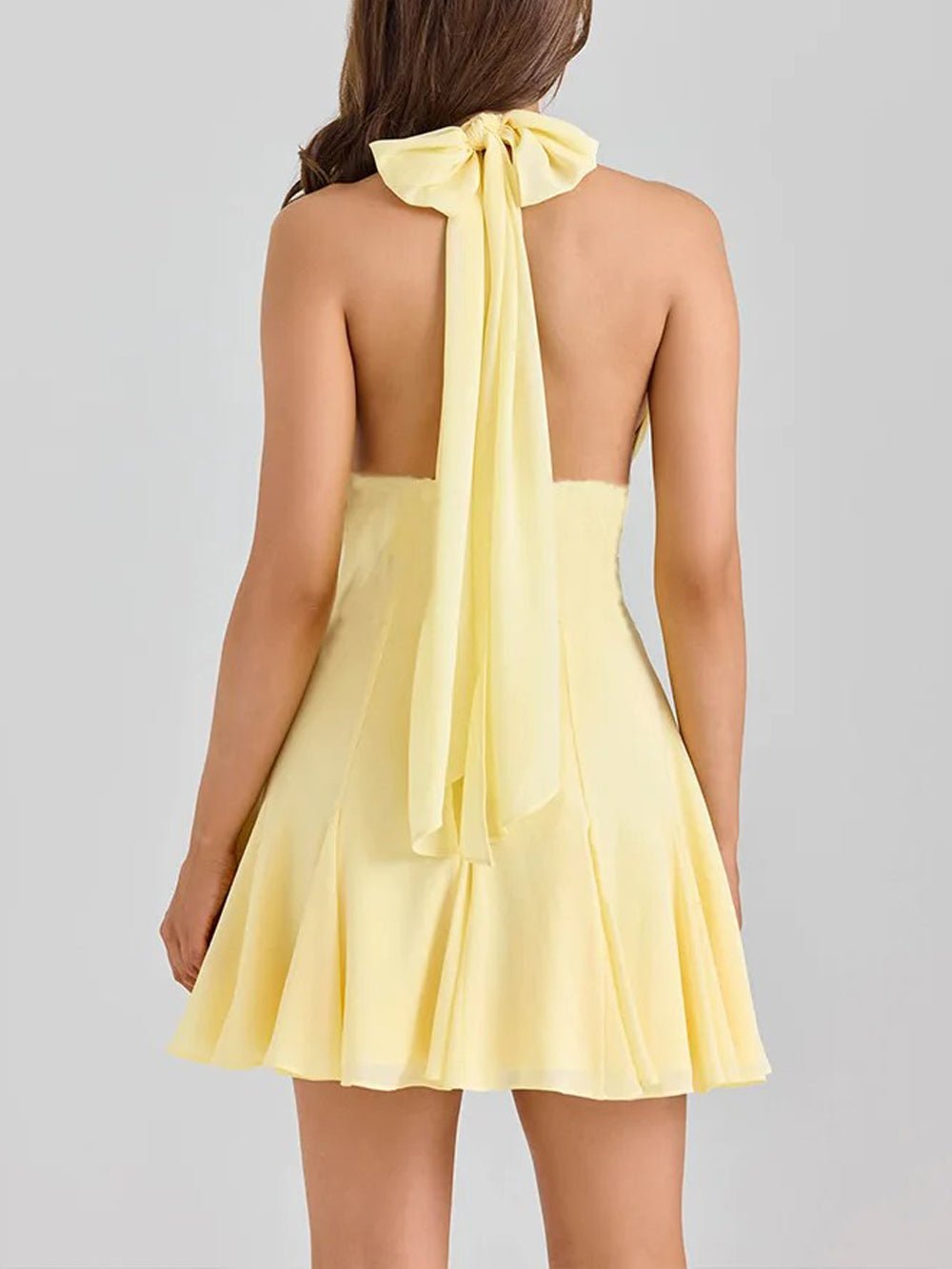 Gemma Lace Patchwork Mini Dress - Fashion Pov