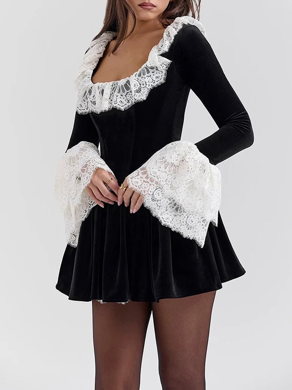 Genevieve Long Sleeve Mini Dress - Fashion Pov