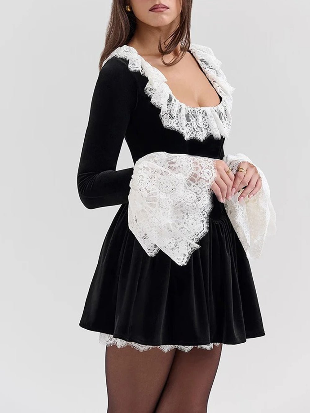 Genevieve Long Sleeve Mini Dress - Fashion Pov