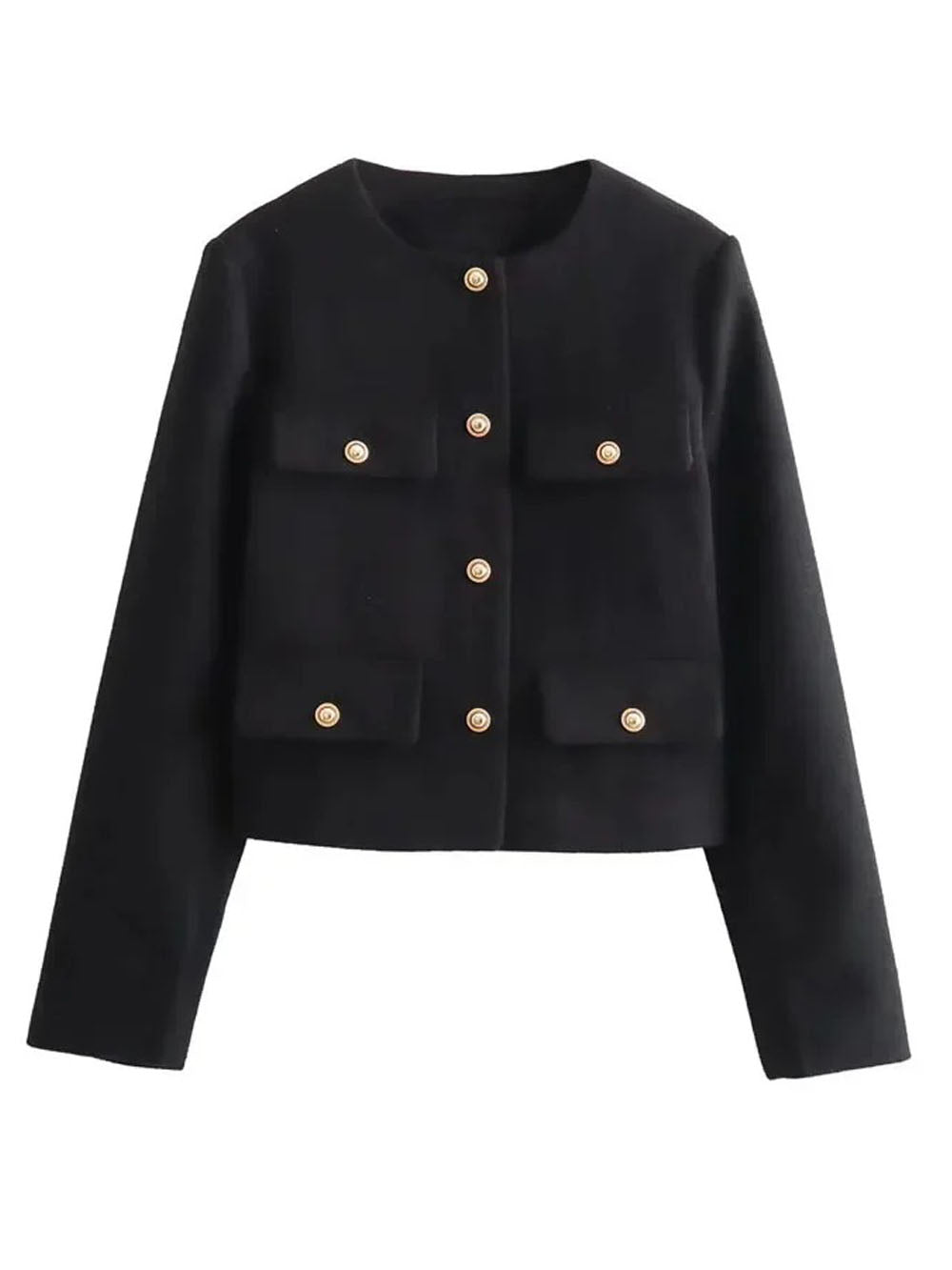 Georgia Long Sleeve Demi Coat - Fashion Pov