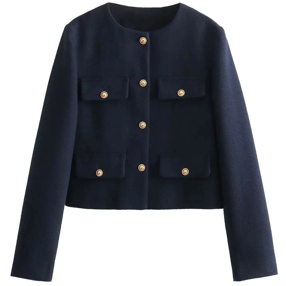 Georgia Long Sleeve Demi Coat - Fashion Pov