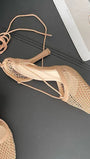 Hollow Mesh High Ankle Heel - Fashion Pov