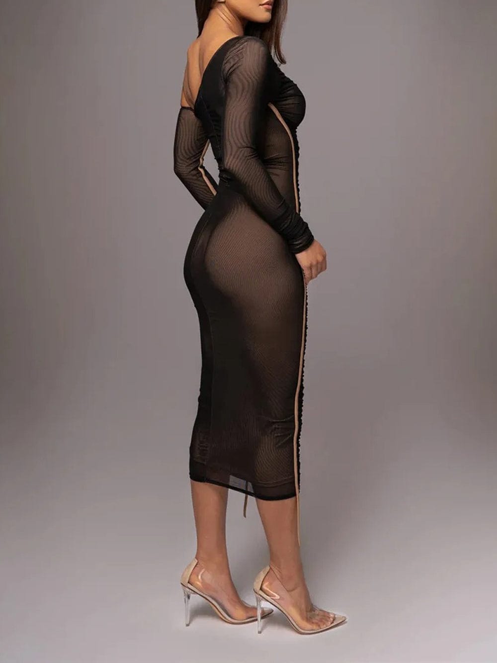 Jade Backless Bodycon Midi Dress - Fashion Pov