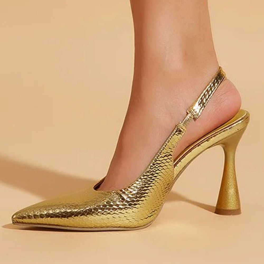 Khloe Mules Stiletto High Heel Shoe - Fashion Pov