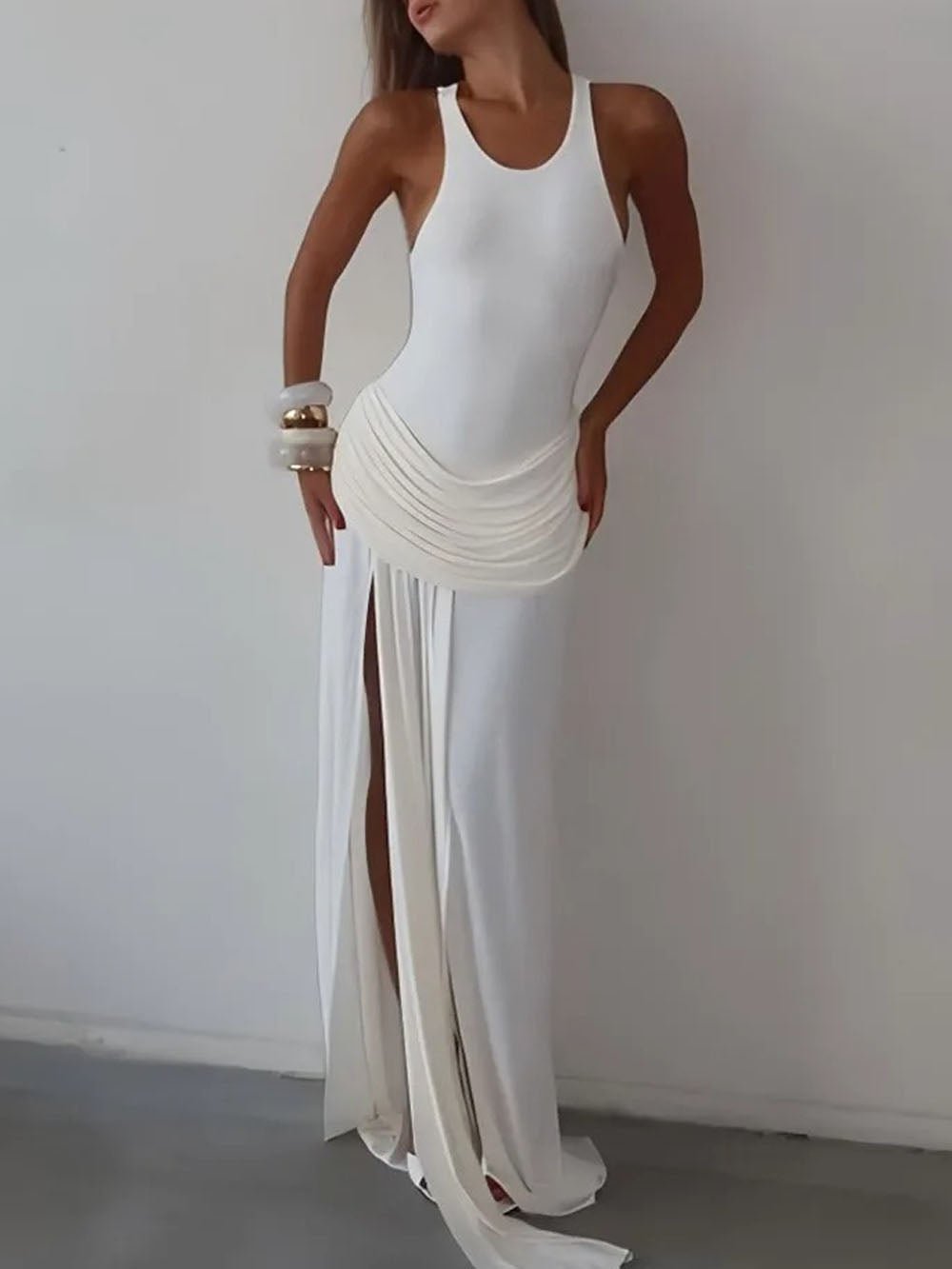Lena Sleeveless Maxi Dress - Fashion Pov