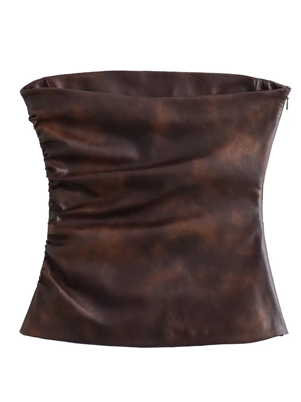 Lillian Leather Short Top - Fashion Pov