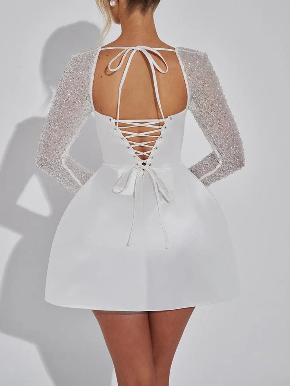 Lily Long Sleeve Mini Dress - Fashion Pov