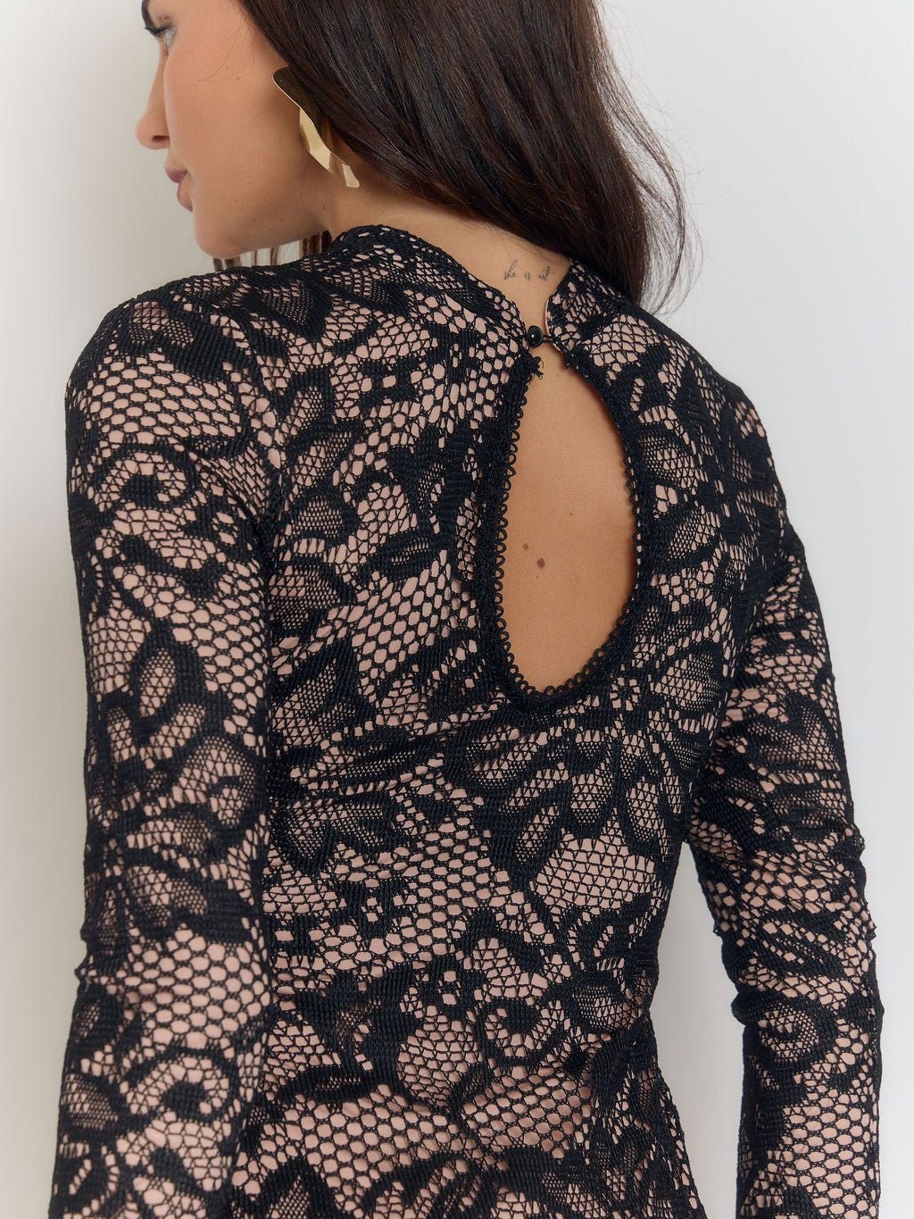 Lydia Hollow Out Mini Dress - Fashion Pov