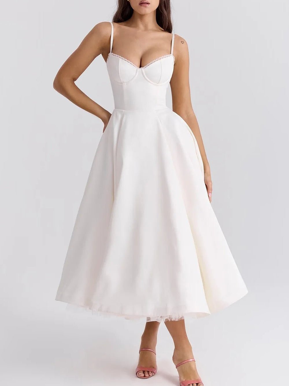 Madeline Backless Midi Dress - Fashion Pov