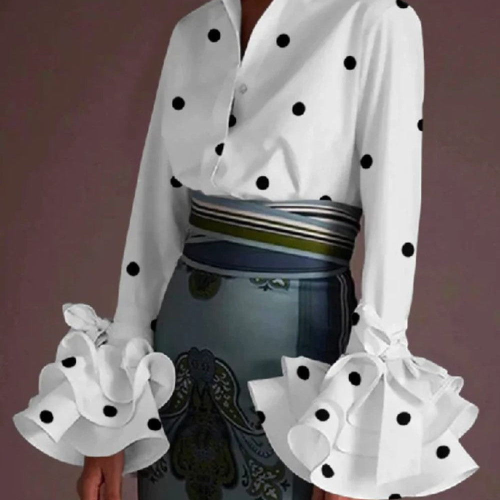 Madeline Flared Sleeves Shirt - Fashion Pov