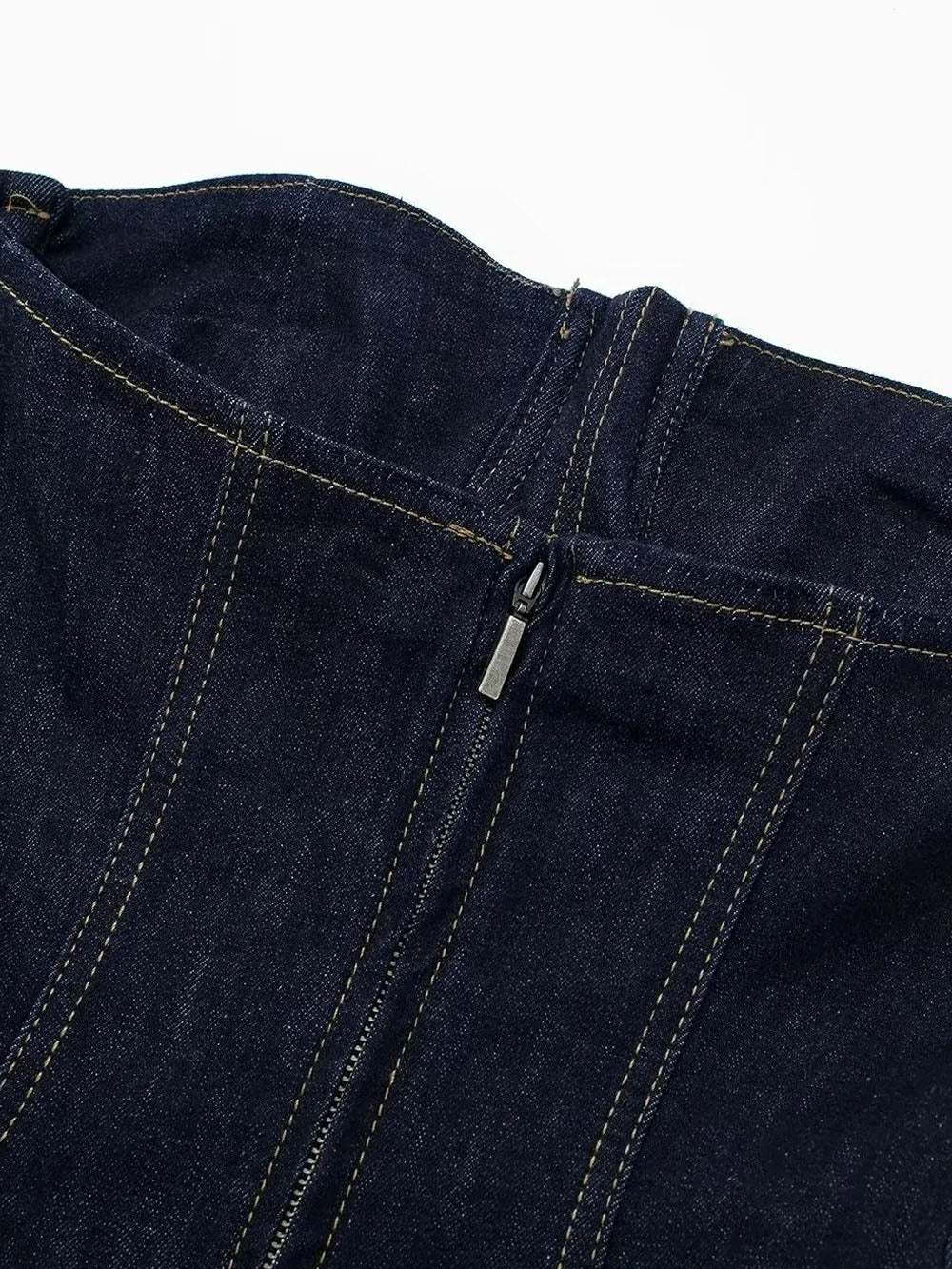 Maeve Denim Midi Dress - Fashion Pov