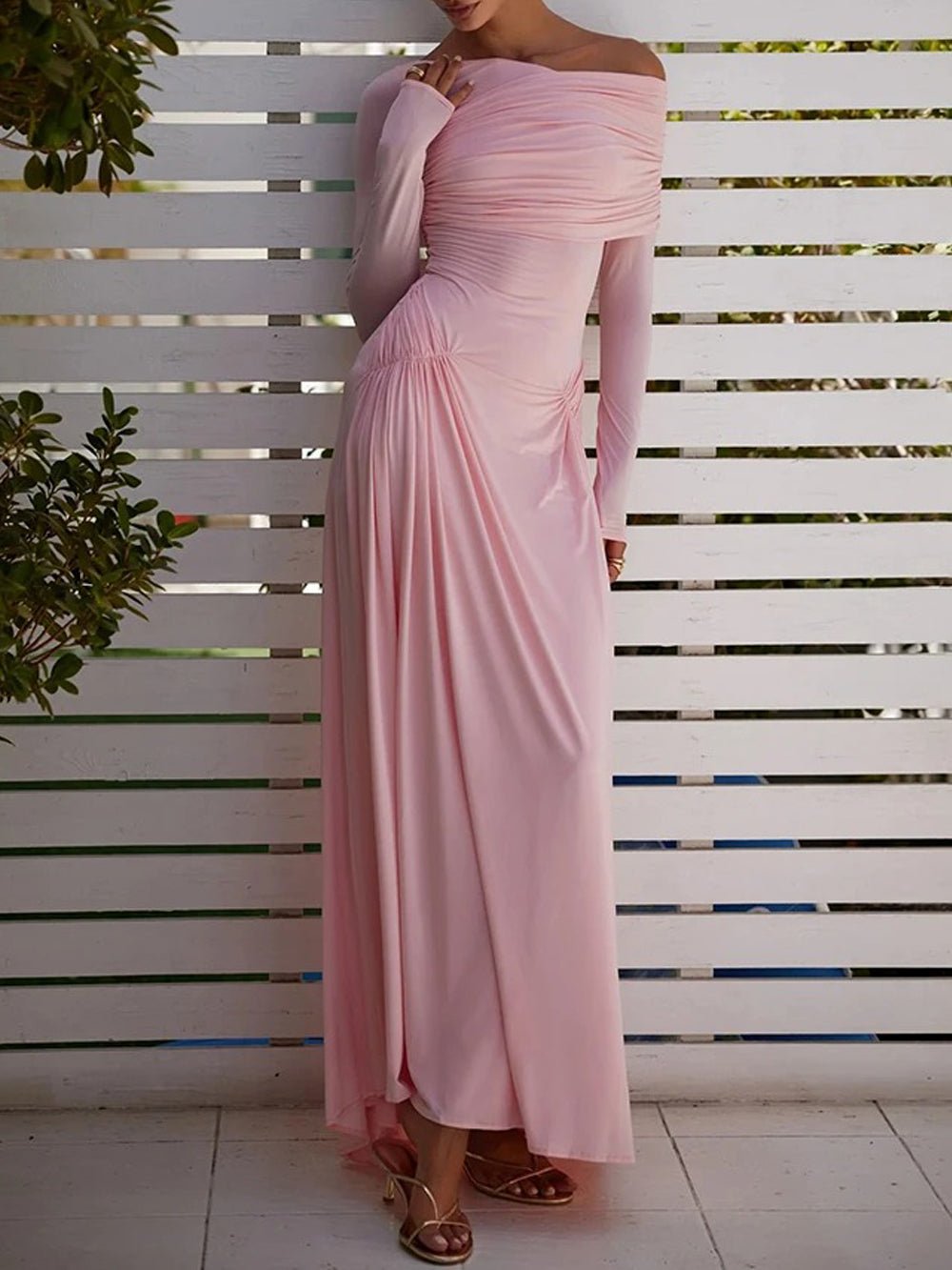 Mckenna Long Sleeve Maxi Dress - Fashion Pov