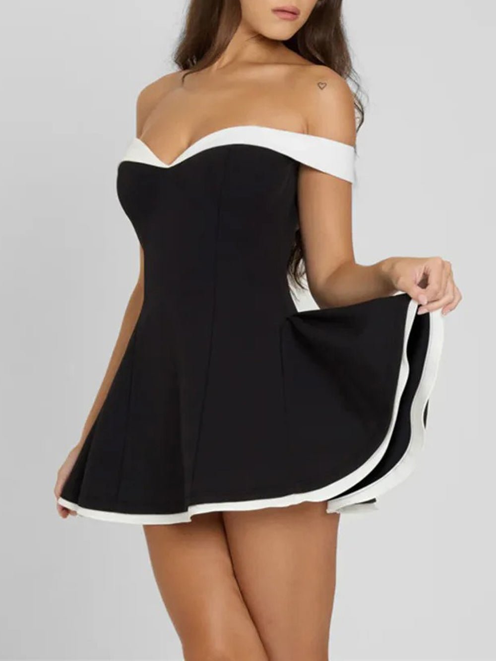 Mia Off Shoulders Mini Dress - Fashion Pov