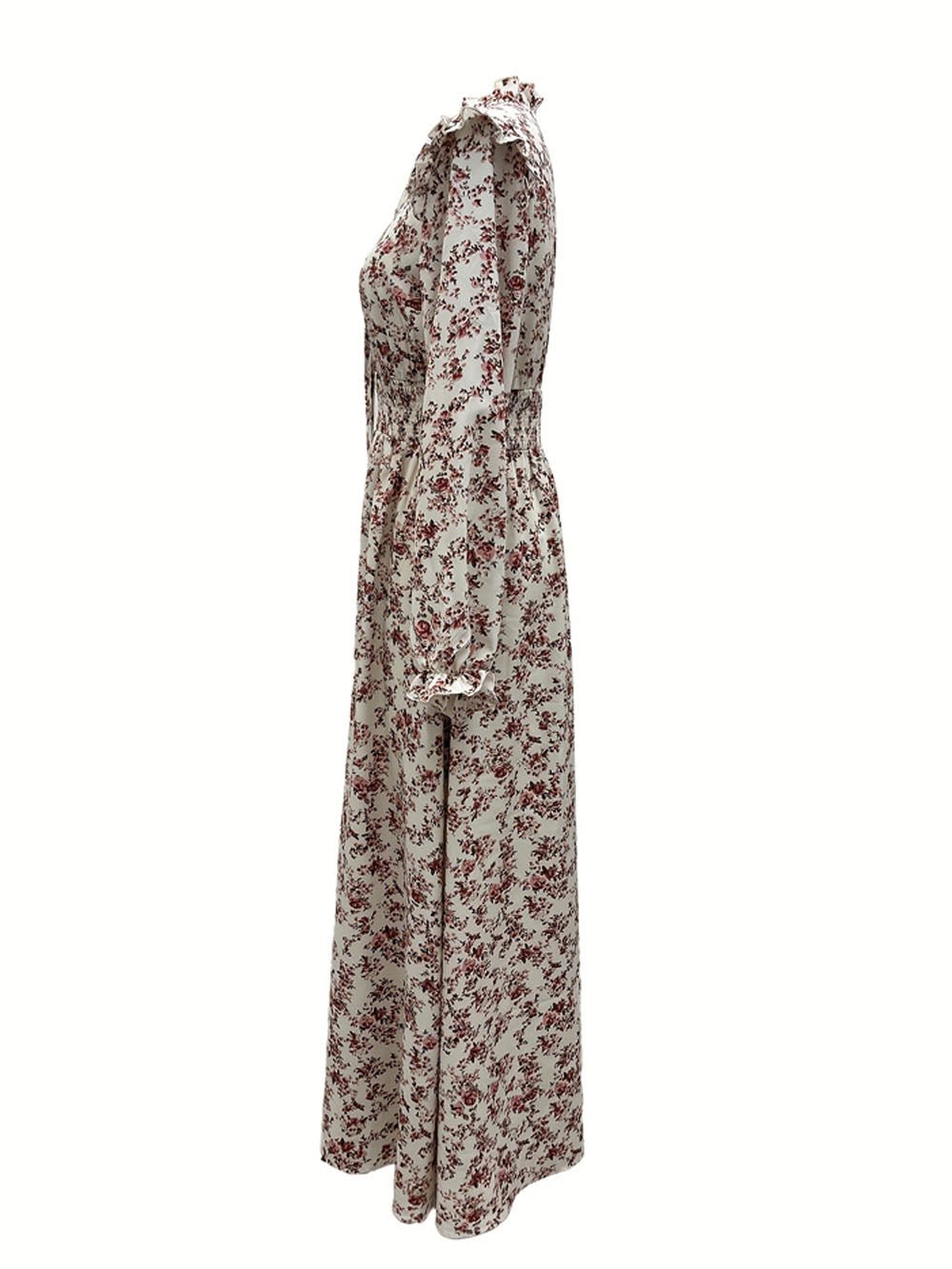 Millie Floral Long Sleeve Midi Dress - Fashion Pov