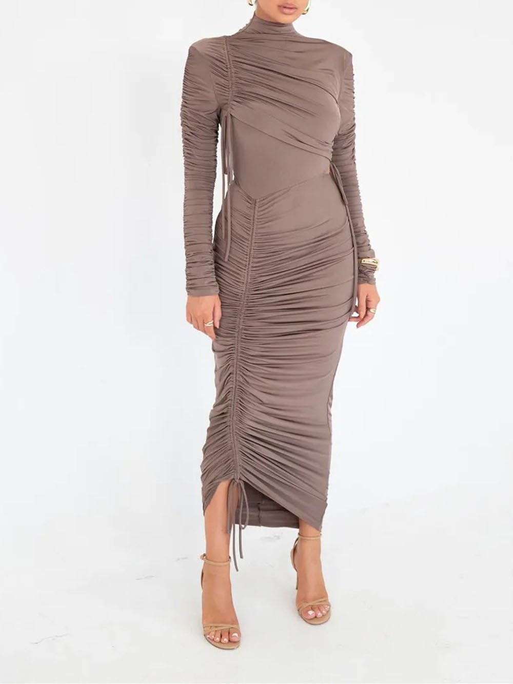 Oakley Long Sleeve Maxi Dress - Fashion Pov