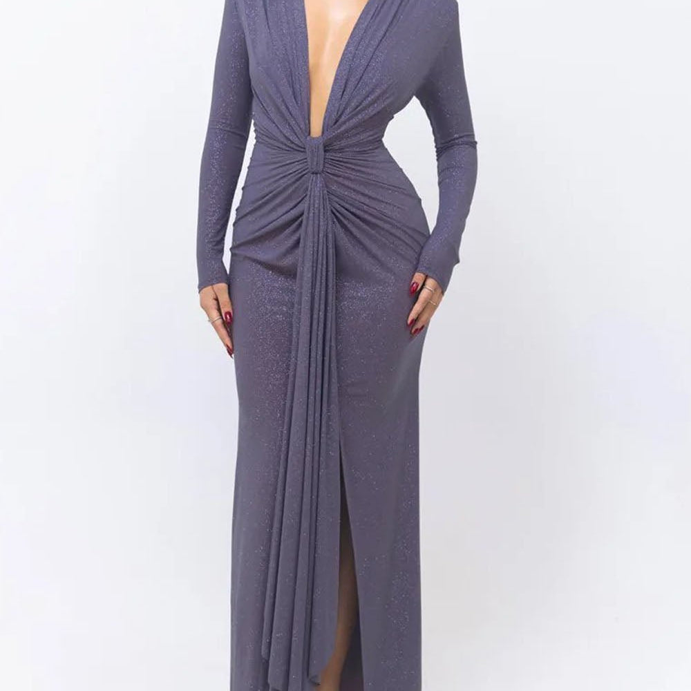 Oaklynn Bodycon Split Maxi Dress - Fashion Pov