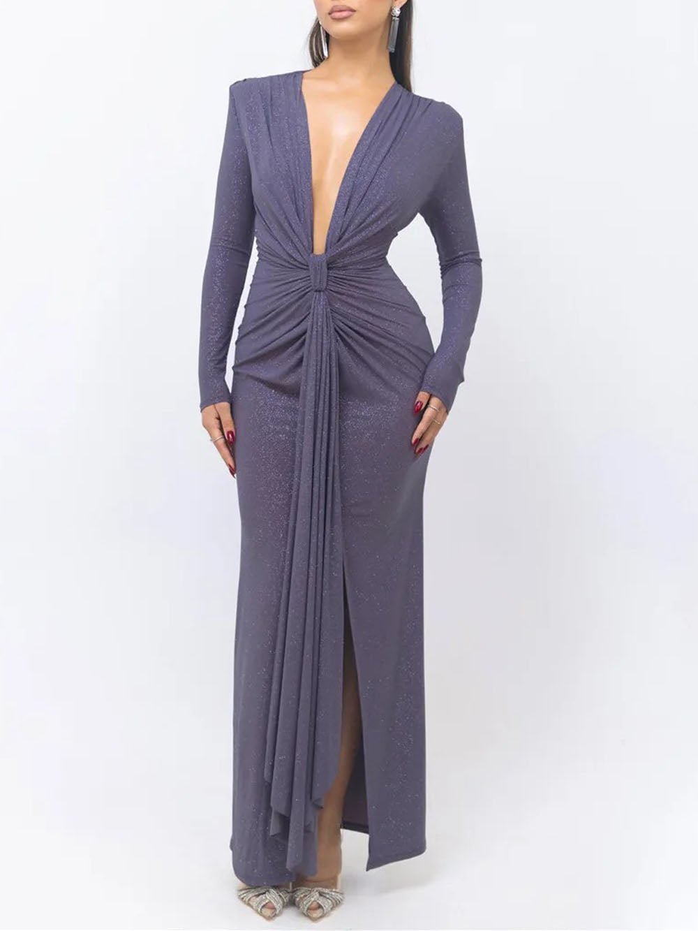 Oaklynn Bodycon Split Maxi Dress - Fashion Pov