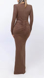 Oaklynn Bodycon Split Maxi Dress - Fashion Pov