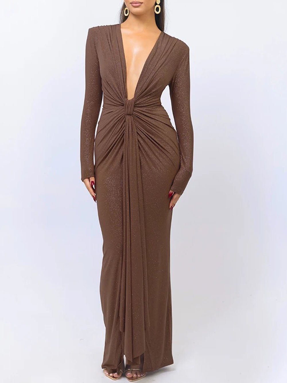 Oaklynn Bodycon Split Maxi Dress - Fashion Pov