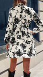 Peyton Floral Long Sleeve Mini Dress - Fashion Pov
