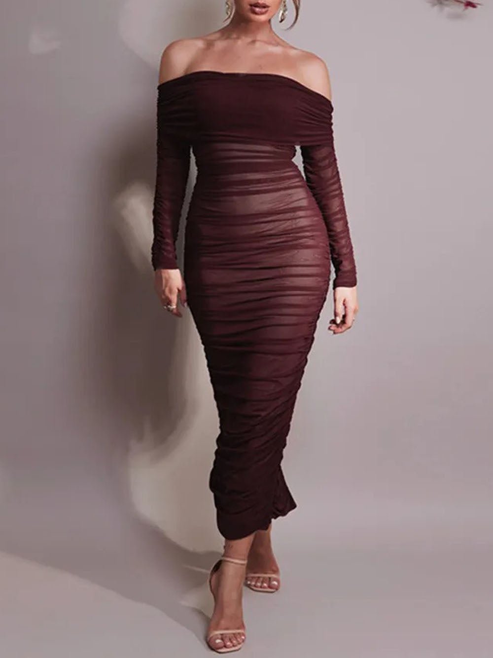 Reagan Off Shoulder Maxi Dress - Fashion Pov