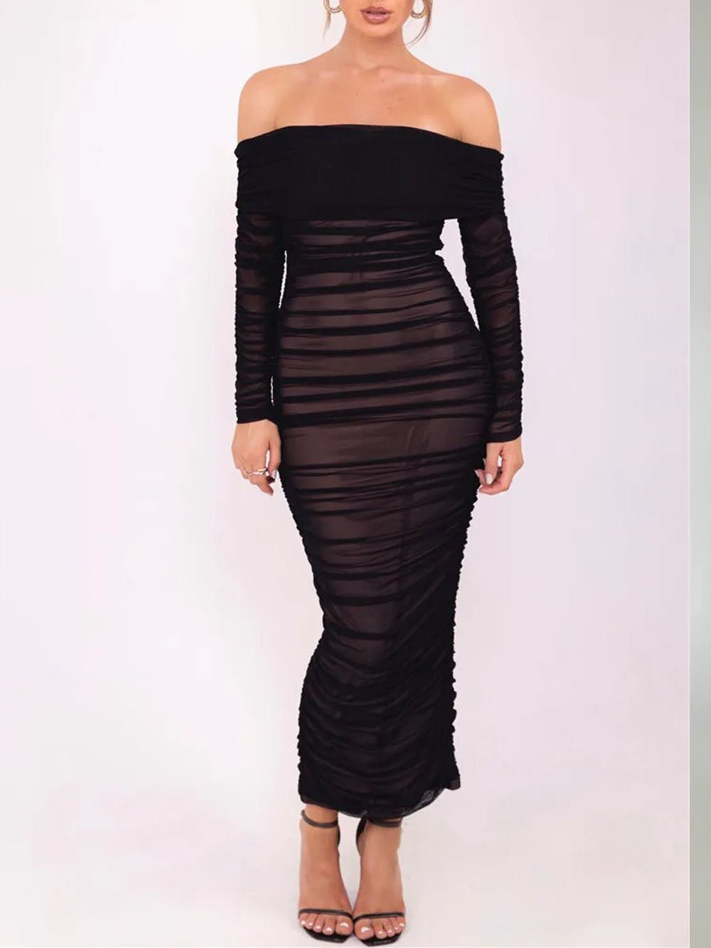 Reagan Off Shoulder Maxi Dress - Fashion Pov