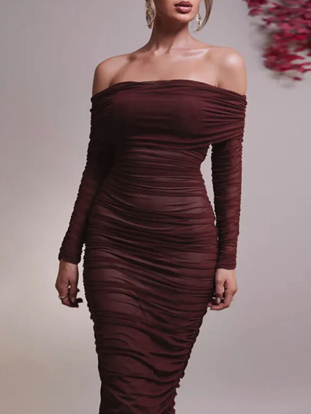 Reagan Off Shoulder Maxi Dress - Fashion Pov