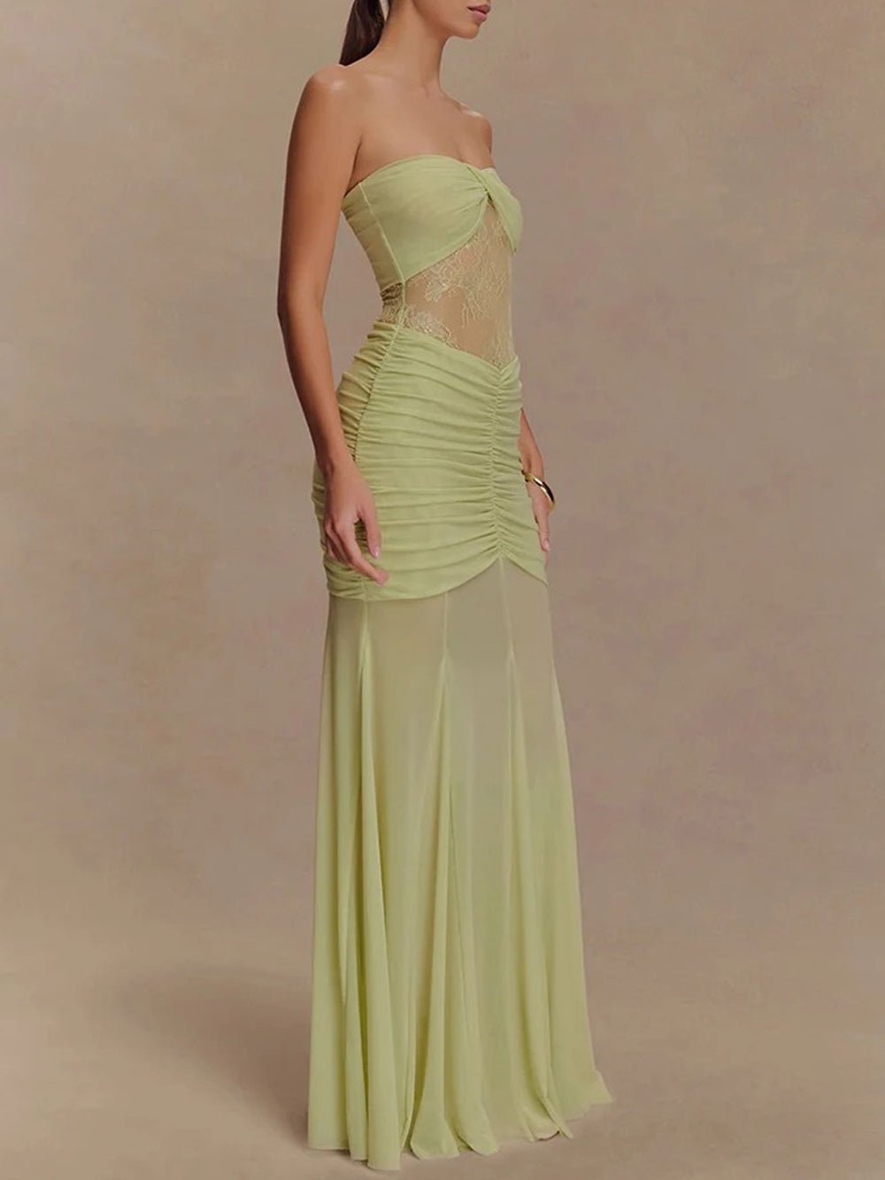 Rebecca Backless Off Shoulder Maxi Dress - Fashion Pov