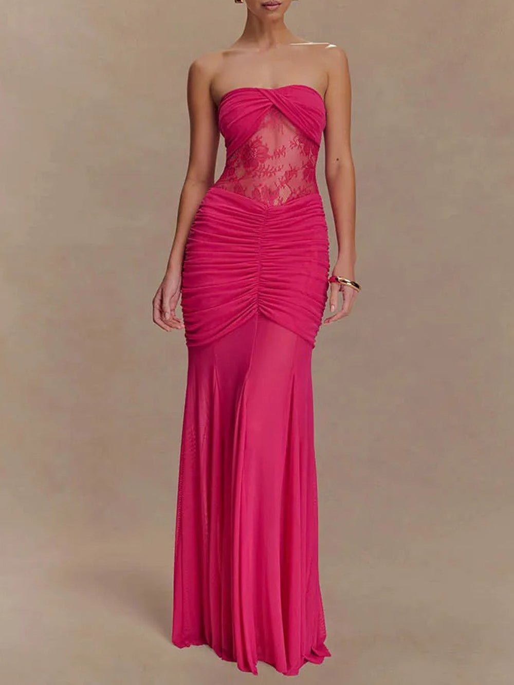 Rebecca Backless Off Shoulder Maxi Dress - Fashion Pov