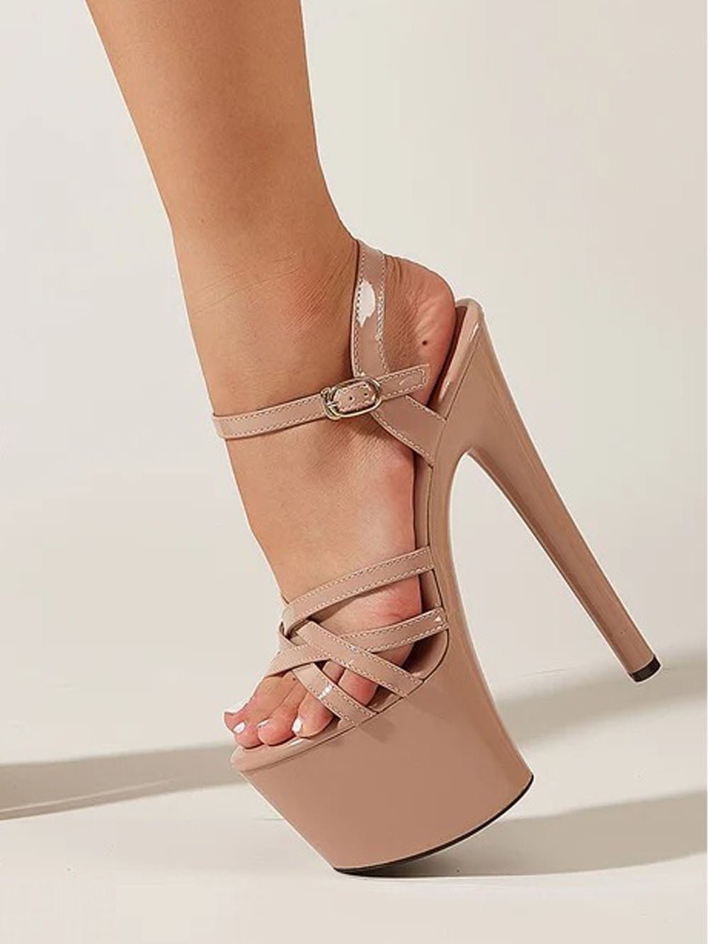 Sara Buckle Strap Pump Shoe - Fashion Pov