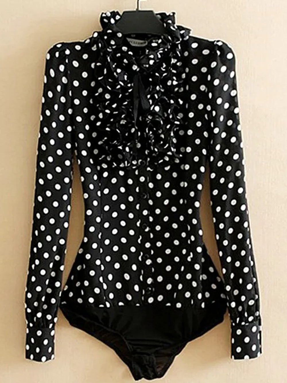 Sienna Ruffles Bodysuit Shirt - Fashion Pov