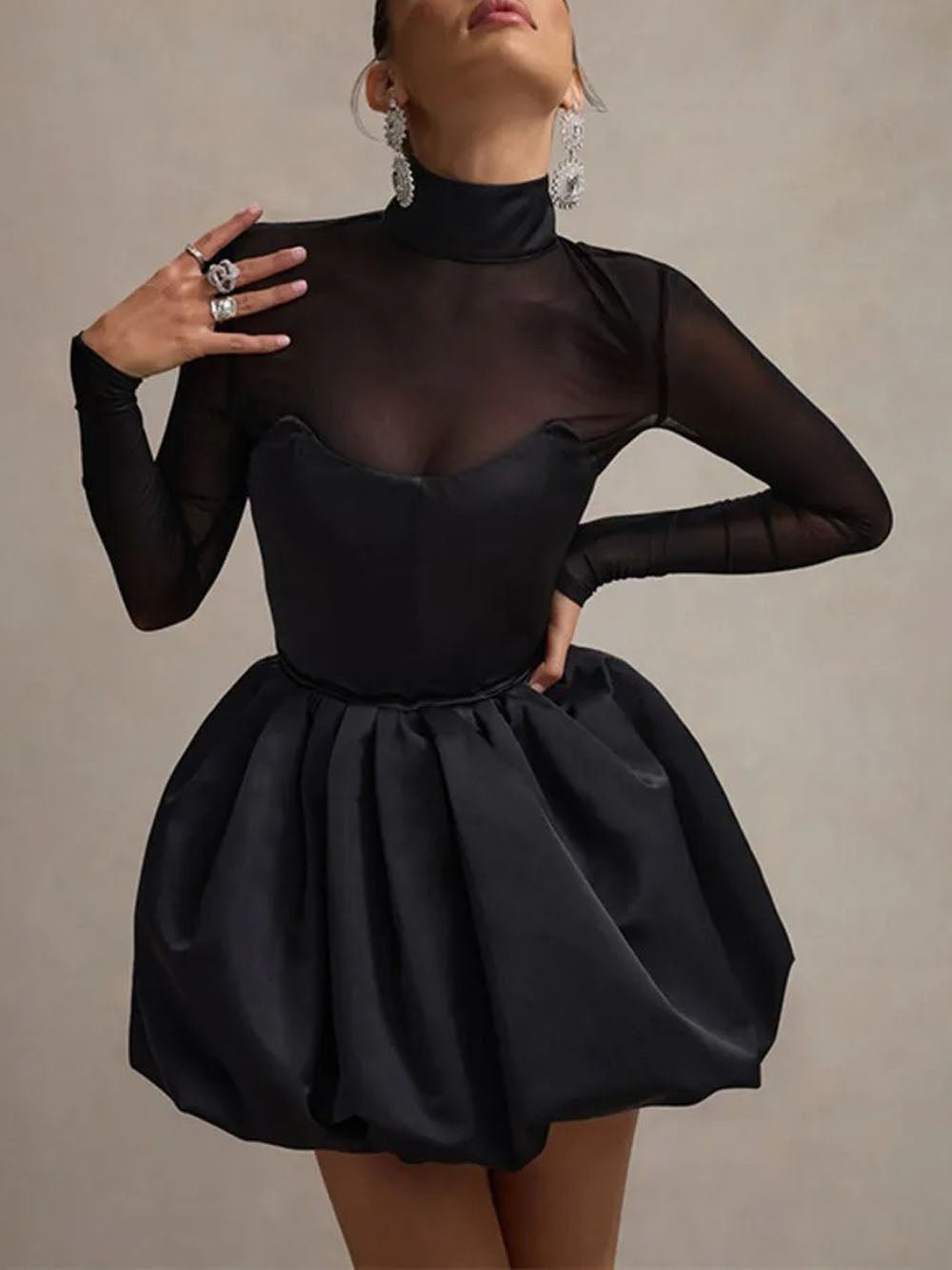 Sloane Long Sleeve Mini Dress - Fashion Pov