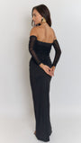 Sloane Off Shoulder Hollow Out Maxi Dress - Fashion Pov