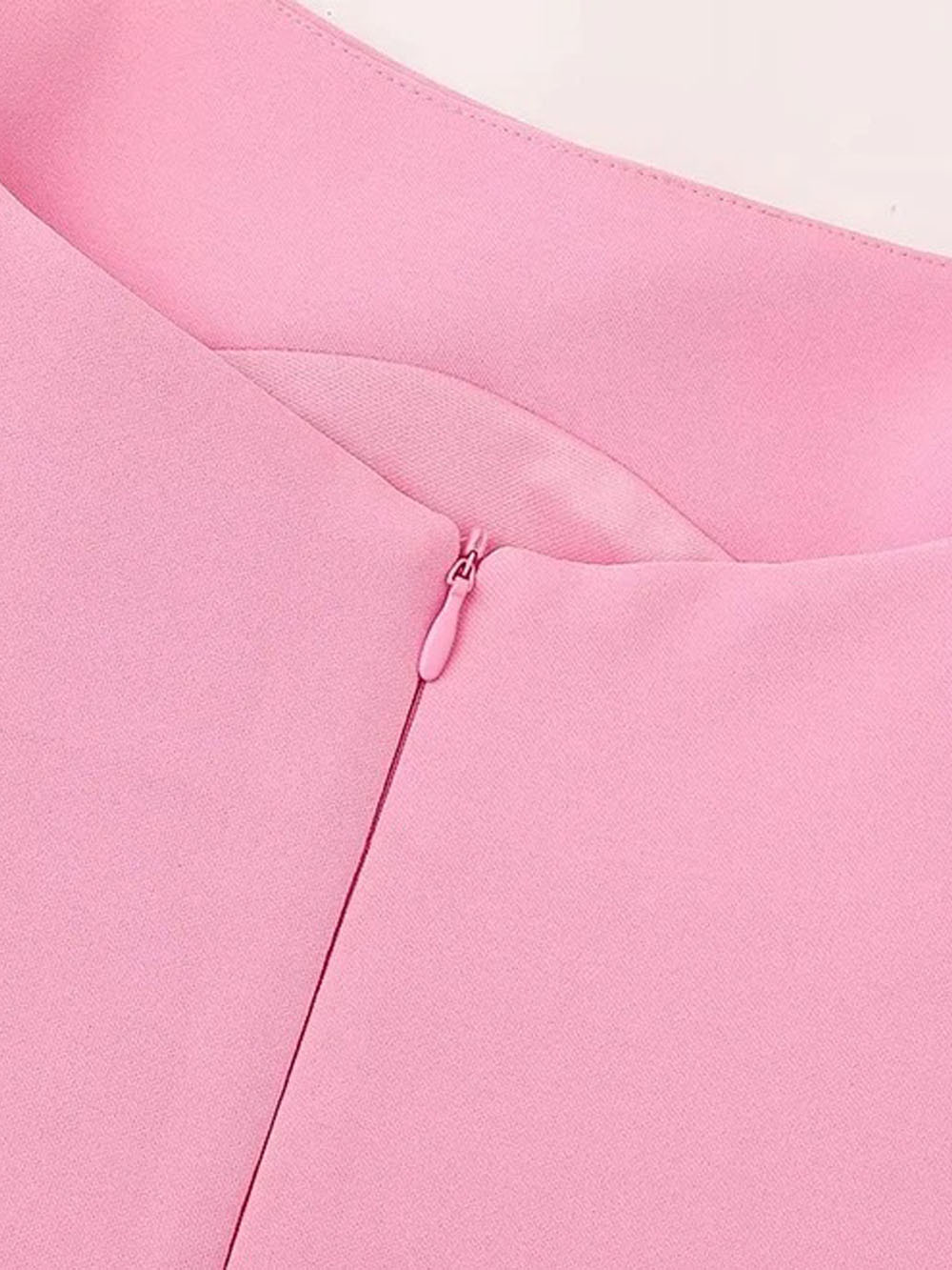 Sofia Back Slit Solid Midi Dress - Fashion Pov