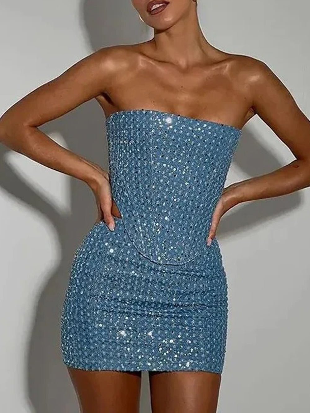 Sofia Strapless Mini Skirt - Fashion Pov