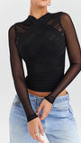 Talia Sheer Mesh Top - Fashion Pov