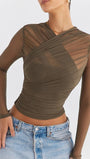 Talia Sheer Mesh Top - Fashion Pov