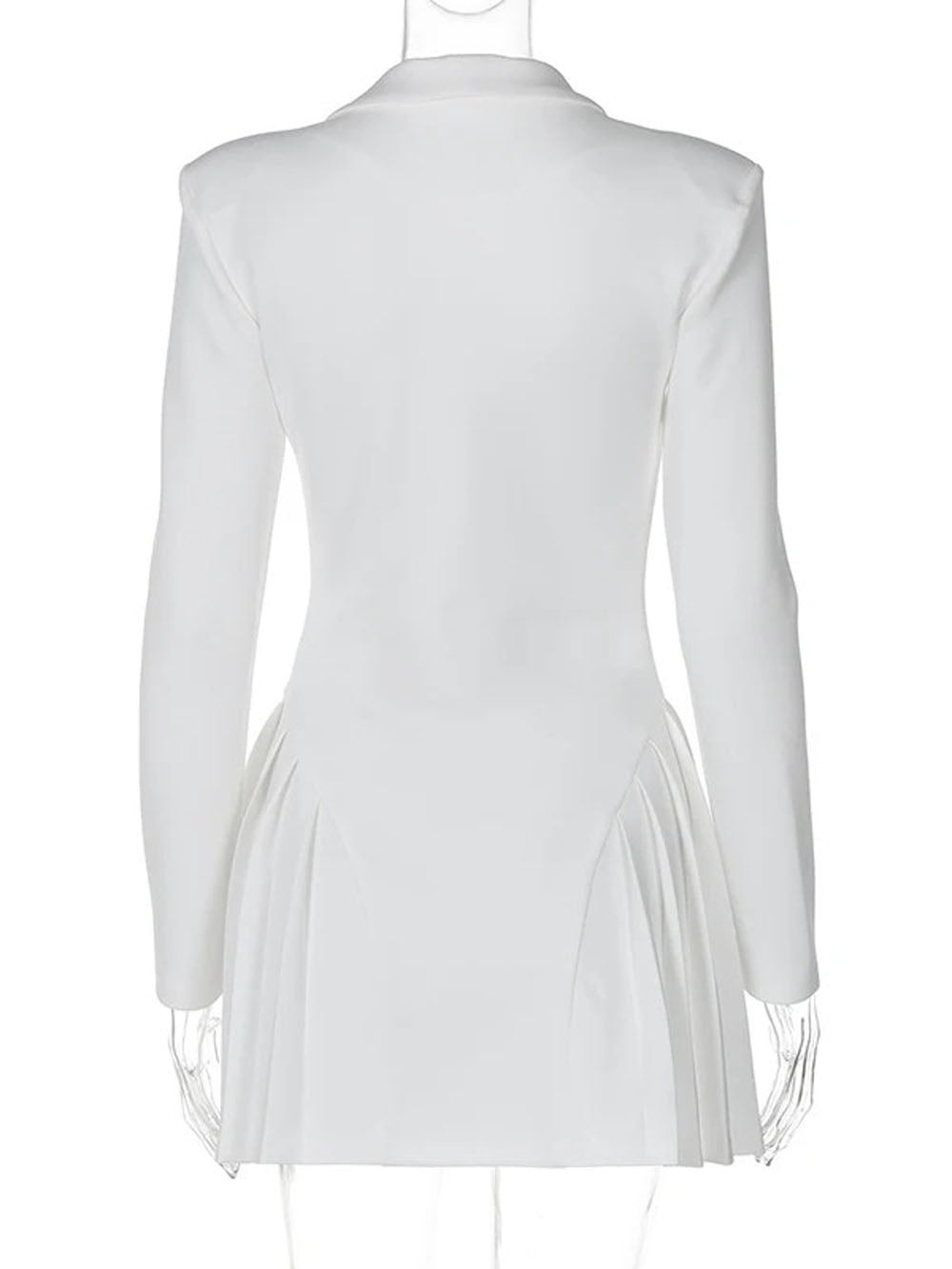 Valeria Single Breasted Mini Dress - Fashion Pov