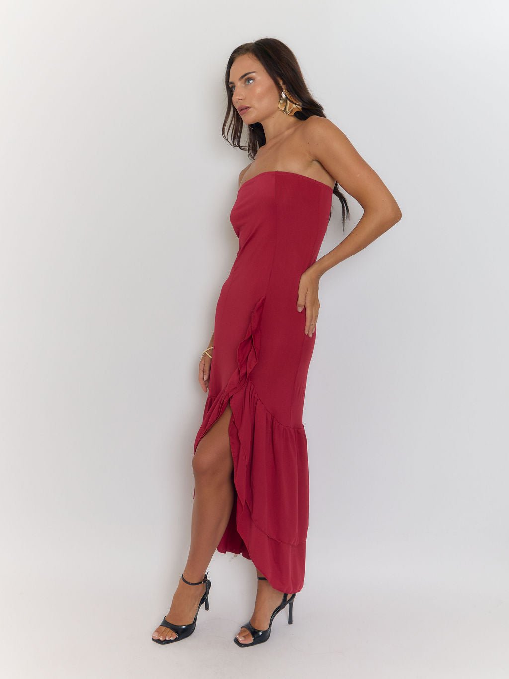 Vera Backless Split Maxi Dress - Fashion Pov