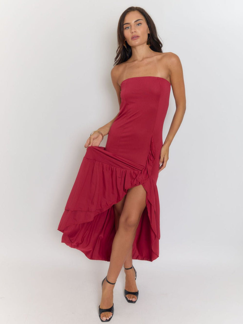 Vera Backless Split Maxi Dress - Fashion Pov