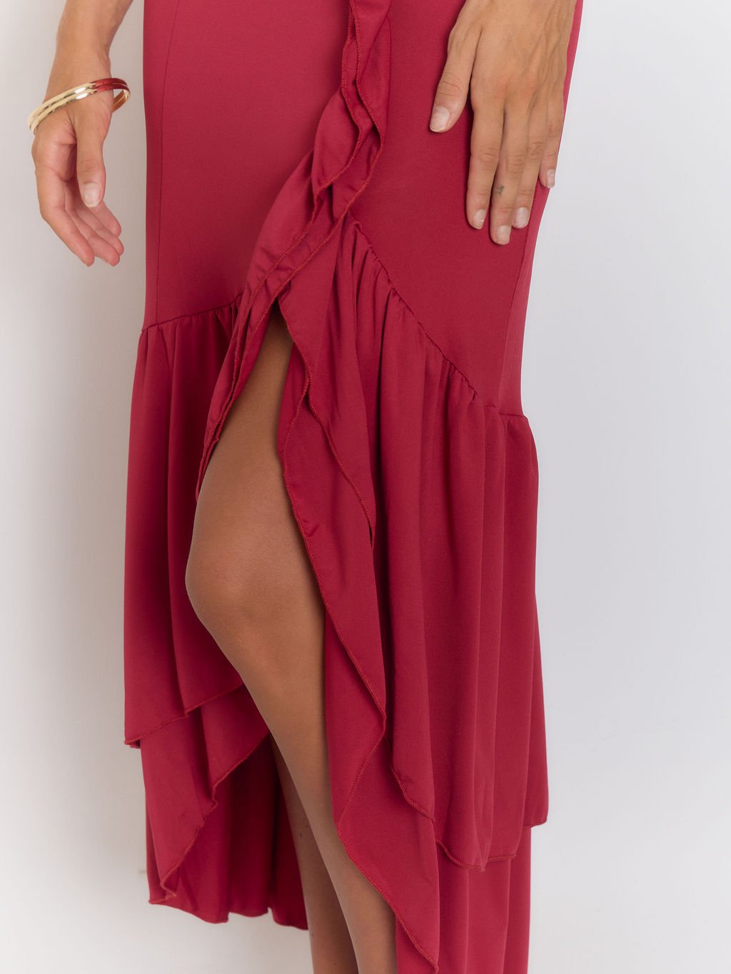 Vera Backless Split Maxi Dress - Fashion Pov