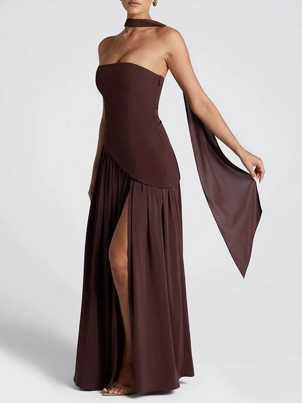 Wren Slim Ribbon Maxi Dress - Fashion Pov