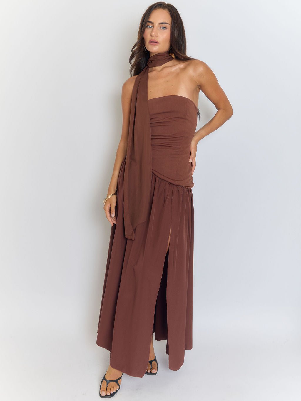 Wren Slim Ribbon Maxi Dress - Fashion Pov