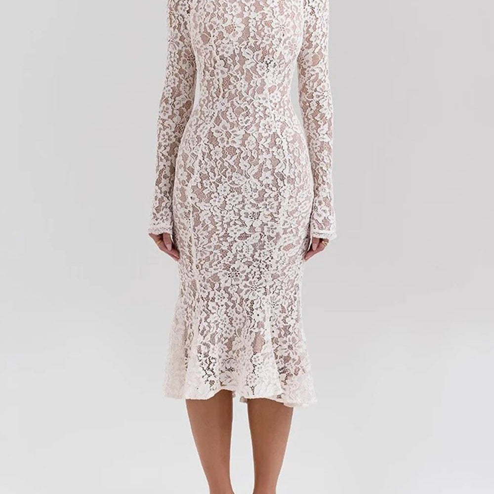 Ximena Long Sleeve Midi Dress - Fashion Pov